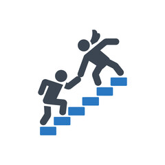 Helping Hand Staircase Icon
