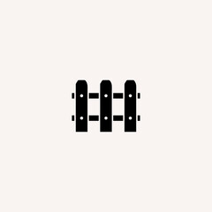 Fence icon flat vector design