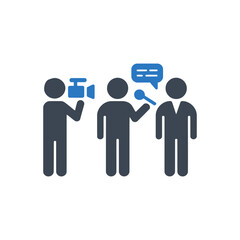 Interview Media Communication Icon