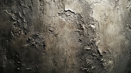 Obraz premium Textured Gray Wall with Damage and Peeling Material
