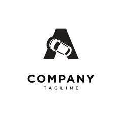 Letter A Car Logo Icon Vector