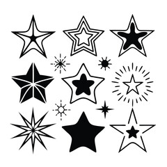 Obraz premium set of stars vector