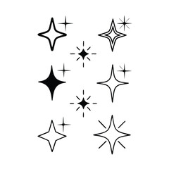 Obraz premium black and white stars