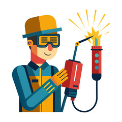 welder clipart vector design
