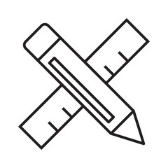 pencil and ruler line