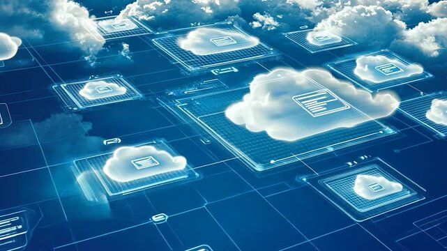 Cloud Computing Network in Sky