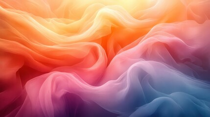 Obraz premium Abstract fluid gradient background of blended pastel colors, creating a dreamy atmosphere