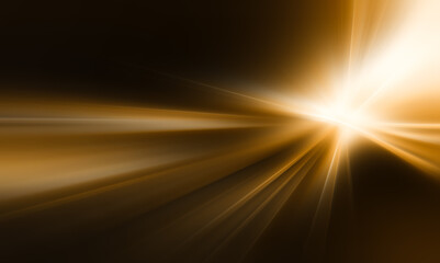 gold neon light streaks radiating from the center . Attract gold Line Movement, Abstract Wave Line,...