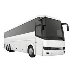 3d bus icon isolated on transparent background