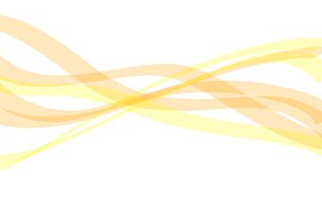 オレンジ色　波