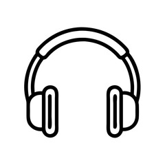 Headphones for Audio Listening and Sound Icon Design