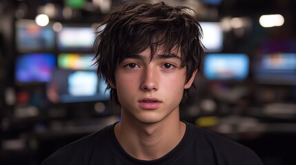 Teenager in a professional setting