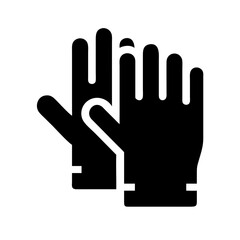 Heavy Duty Safety Gloves for Hand Protection Icon Design