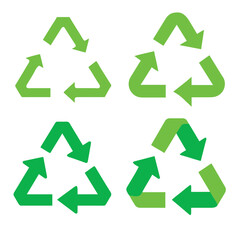 Obraz premium recycle symbol set