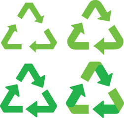 Obraz premium recycle symbol set