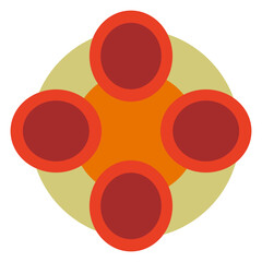 Infographic 4 Steps Circle Aesthetic