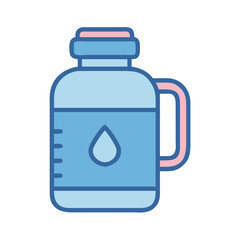 Large Jug for Workout Hydration Icon Design