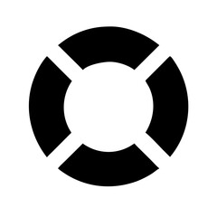Lifebuoy Ring for Water Safety Icon Design