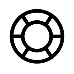 Obraz premium Preserver Ring for Safety and Rescue Icon Design
