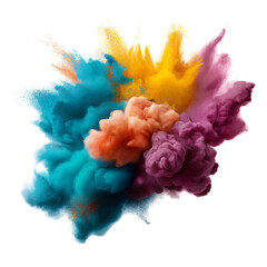 Fototapeta premium Colorful Powder Explosion, Abstract Art