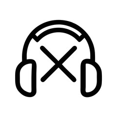 Noise Canceling Headphones for Audio Isolation Icon Design