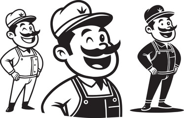 Smiling Mascot Vector Pack: Funny Cartoon Characters & Branding Elements