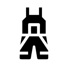 Overalls or Work Suit Icon Design