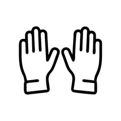 Protective Gloves for Safety Icon Design
