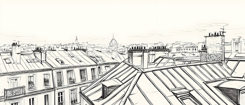 Parisian Rooftop Panorama