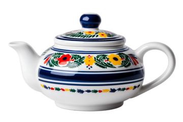 Elegant Teapot with Floral Design for Home Decor and Tea Serving
