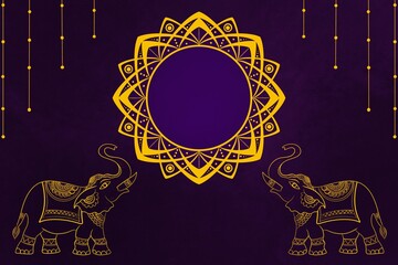 Elephant Design Background -  Indian Festival design -  Indian Sale background, Festival sale 