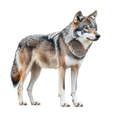 Obraz premium Majestic Iberian Wolf: A Striking Portrait of a Canis Lupus Signatus