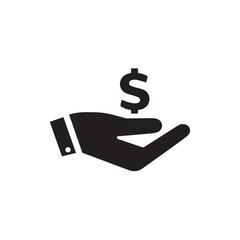 hand holding dollar sign