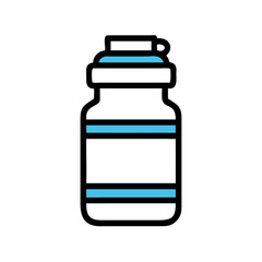 Shaker Bottle for Supplements Icon Design