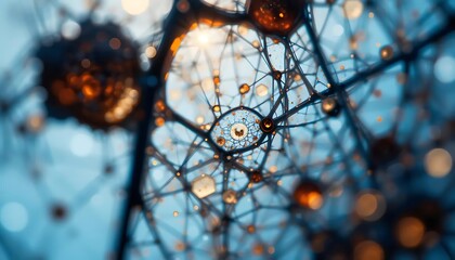 Cell Structure Under Microscope – Science Macro. Macro science visualization of cellular structure on slide, high detail and contrast. Excellent for biology education, research visuals, and lab presen