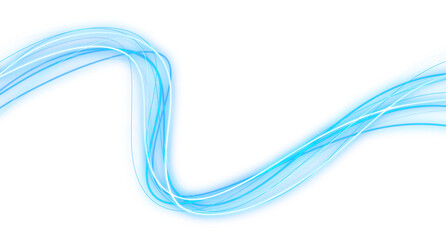 Dynamic Wavy Neon Lines Abstract element