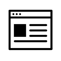 Web Page or Browser Window Icon Design