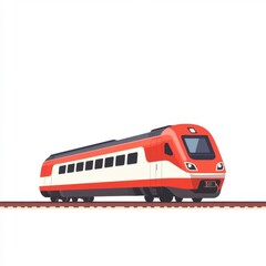 Obraz premium toy train isolated on white background