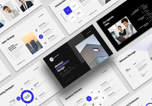 Abstract Business Presentation Layout