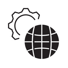 earth globe glyph