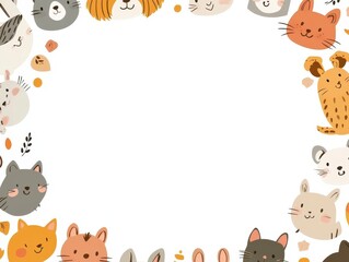 Obraz premium frame with animals