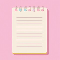 pink lined paper