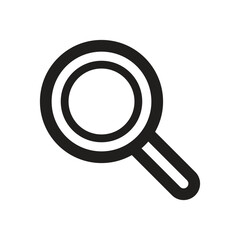 Search icon line magnifying glass find vector