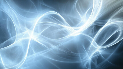 Fototapeta premium Soft Abstract Haze with Light Flares on a Steel Blue Background, Creating a Dreamy and Ethereal Atmosphere in Digital Art Composition