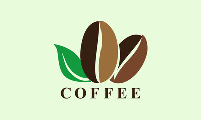 Elegant Stylish Coffee Bean Logo