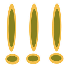 Hand Drawn exclamation marks vector 