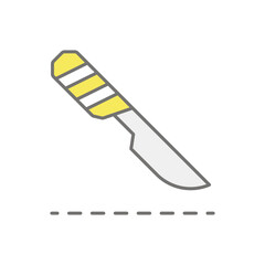 Scalpel icon vector stock illustration