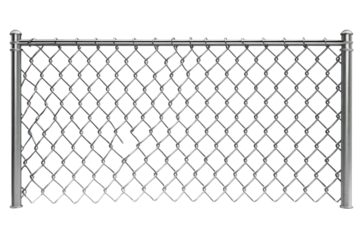 Chain Link Fence on a transparent background