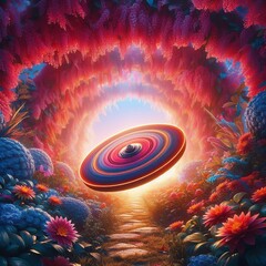 Vibrant flora nature and motion