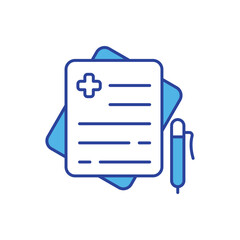 Medical Report icon vector stock illustration